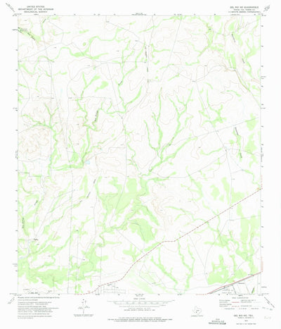 United States Geological Survey Del Rio NE, TX (1972, 24000-Scale) digital map