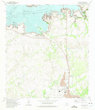 United States Geological Survey Del Rio NW, TX (1972, 24000-Scale) digital map