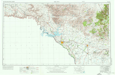 United States Geological Survey Del Rio, TX (1958, 250000-Scale) digital map