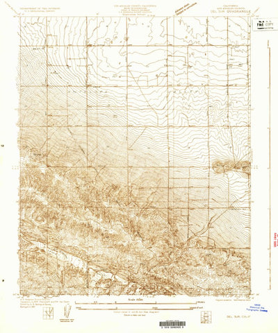 United States Geological Survey Del Sur, CA (1931, 24000-Scale) digital map