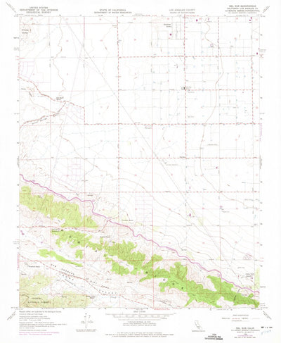 United States Geological Survey Del Sur, CA (1958, 24000-Scale) digital map