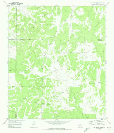 United States Geological Survey Del Venado Ranch, TX (1970, 24000-Scale) digital map