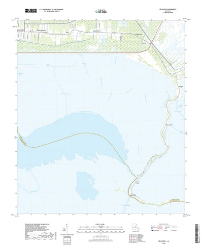 United States Geological Survey Delacroix, LA (2020, 24000-Scale) digital map