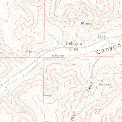 United States Geological Survey Delagua, CO (1971, 24000-Scale) digital map
