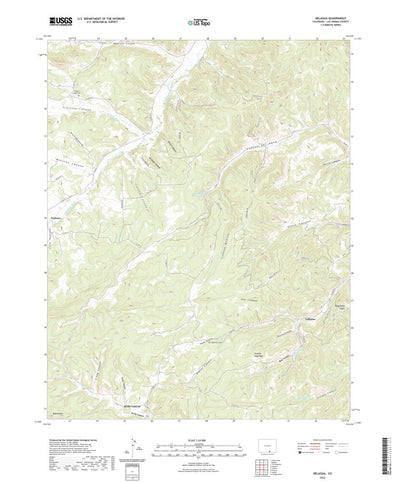 United States Geological Survey Delagua, CO (2022, 24000-Scale) digital map