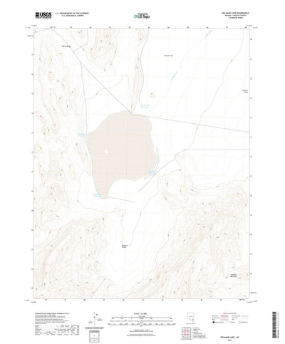 United States Geological Survey Delamar Lake, NV (2021, 24000-Scale) digital map