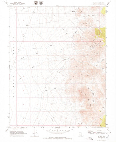 United States Geological Survey Delamar, NV (1969, 24000-Scale) digital map