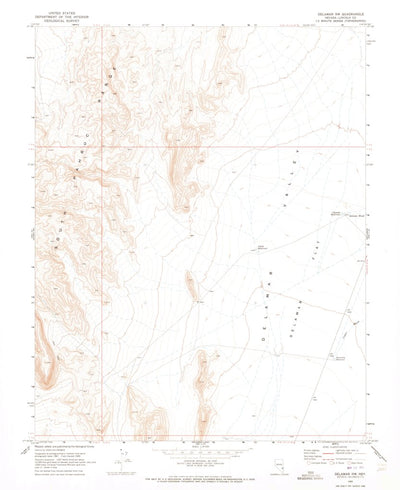 United States Geological Survey Delamar NW, NV (1969, 24000-Scale) digital map