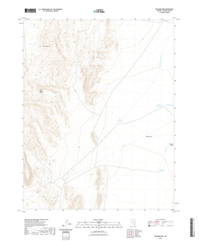 United States Geological Survey Delamar NW, NV (2021, 24000-Scale) digital map