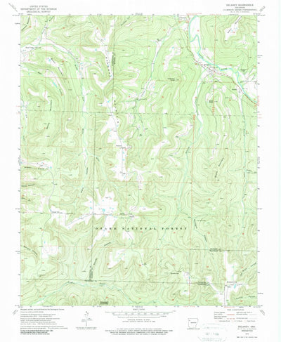 United States Geological Survey Delaney, AR (1973, 24000-Scale) digital map