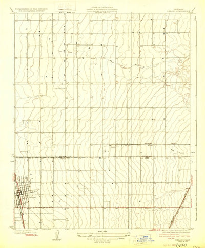 United States Geological Survey Delano East, CA (1929, 31680-Scale) digital map