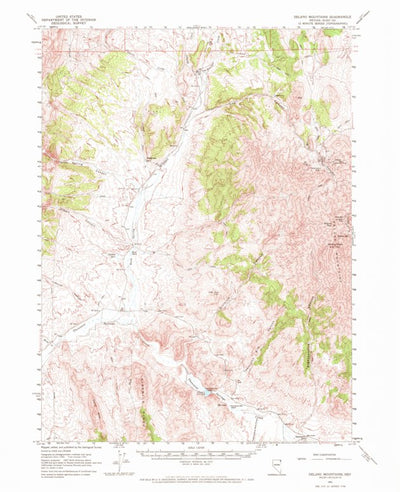 United States Geological Survey Delano Mountains, NV (1961, 62500-Scale) digital map