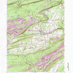 United States Geological Survey Delano, PA (1954, 24000-Scale) digital map