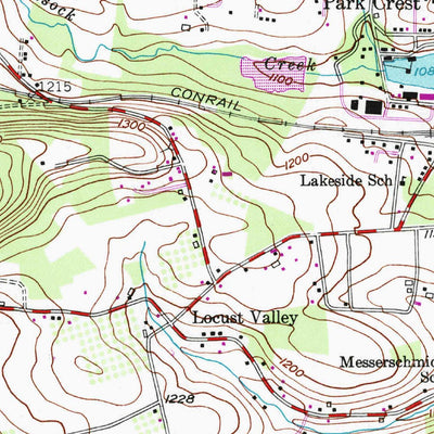 United States Geological Survey Delano, PA (1954, 24000-Scale) digital map