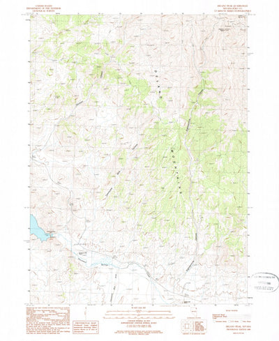 United States Geological Survey Delano Peak, NV (1989, 24000-Scale) digital map