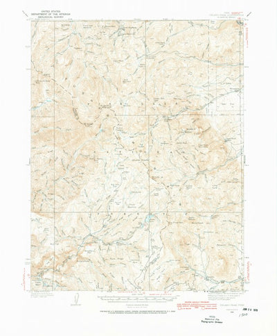 United States Geological Survey Delano Peak, UT (1937, 62500-Scale) digital map