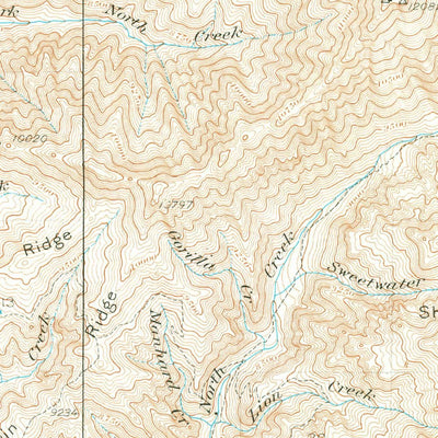 United States Geological Survey Delano Peak, UT (1937, 62500-Scale) digital map