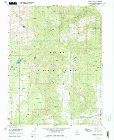 United States Geological Survey Delano Peak, UT (1981, 24000-Scale) digital map