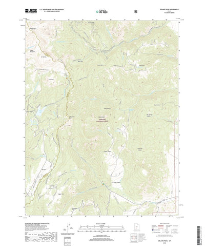 United States Geological Survey Delano Peak, UT (2020, 24000-Scale) digital map