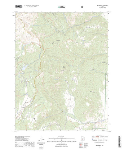 United States Geological Survey Delano Peak, UT (2023, 24000-Scale) digital map