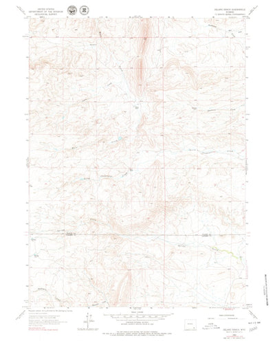 United States Geological Survey Delano Ranch, WY (1962, 24000-Scale) digital map