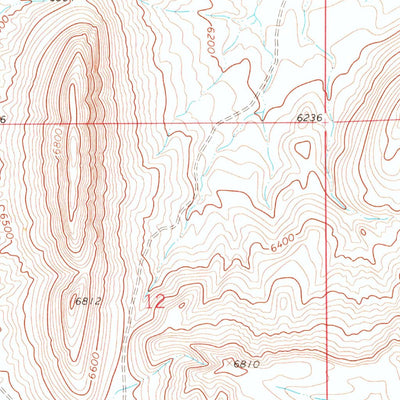 United States Geological Survey Delano Ranch, WY (1962, 24000-Scale) digital map