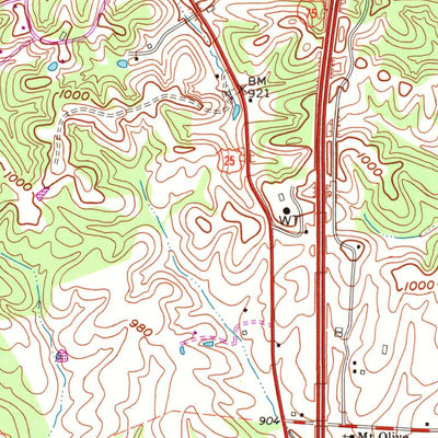 United States Geological Survey Delaplain, KY (1965, 24000-Scale) digital map
