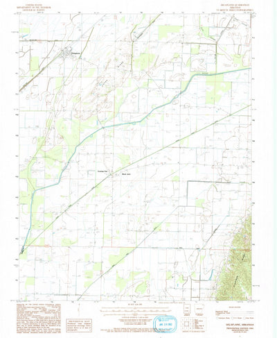 United States Geological Survey Delaplaine, AR (1984, 24000-Scale) digital map