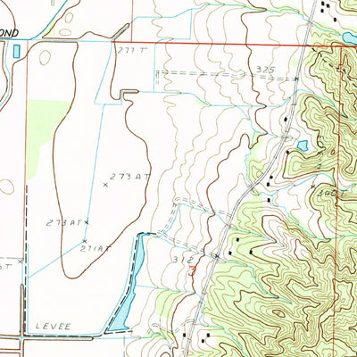 United States Geological Survey Delaplaine, AR (1984, 24000-Scale) digital map