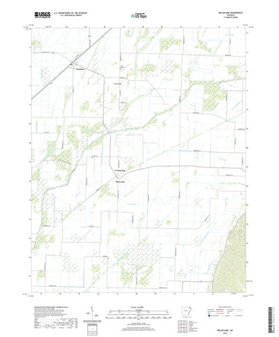 United States Geological Survey Delaplaine, AR (2020, 24000-Scale) digital map