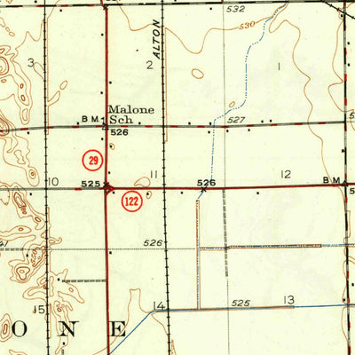 United States Geological Survey Delavan, IL (1942, 62500-Scale) digital map
