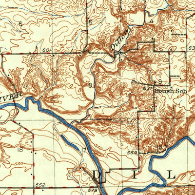 United States Geological Survey Delavan, IL (1942, 62500-Scale) digital map