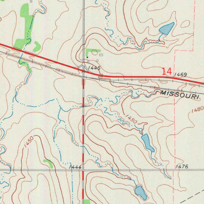 United States Geological Survey Delavan, KS (1972, 24000-Scale) digital map
