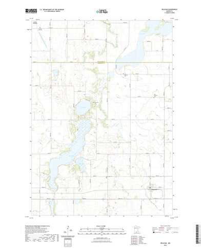United States Geological Survey Delavan, MN (2022, 24000-Scale) digital map