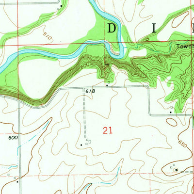 United States Geological Survey Delavan North, IL (1971, 24000-Scale) digital map