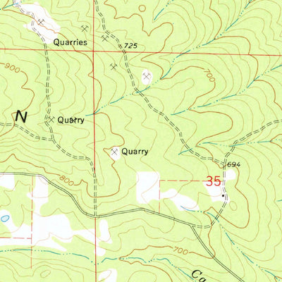 United States Geological Survey Delaware, AR (1962, 24000-Scale) digital map