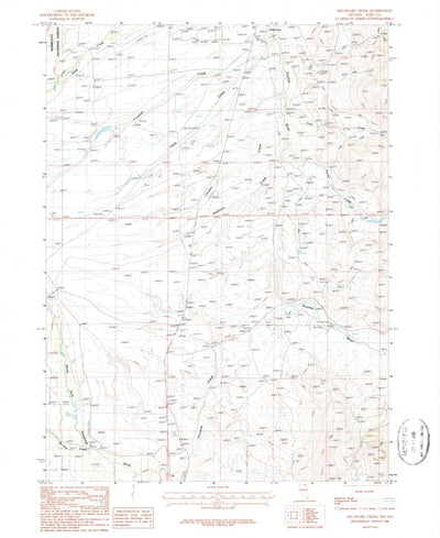United States Geological Survey Delaware Creek, NV (1986, 24000-Scale) digital map