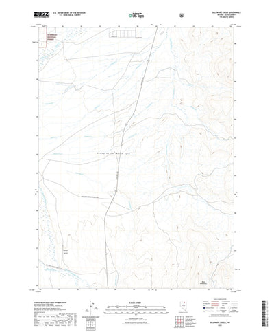 United States Geological Survey Delaware Creek, NV (2021, 24000-Scale) digital map