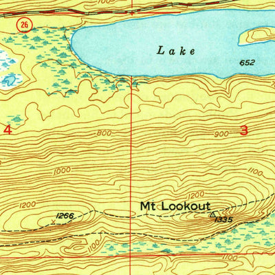 United States Geological Survey Delaware, MI (1949, 24000-Scale) digital map