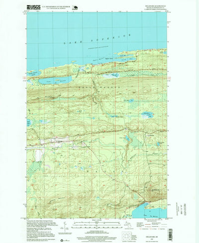 United States Geological Survey Delaware, MI (1997, 24000-Scale) digital map