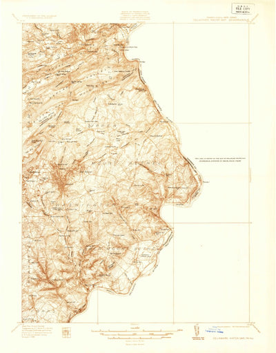 United States Geological Survey Delaware Water Gap, PA-NJ (1936, 48000-Scale) digital map