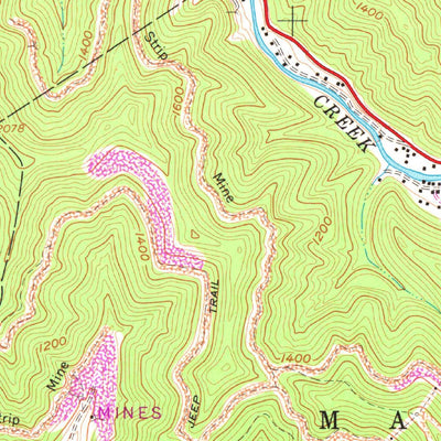 United States Geological Survey Delbarton, WV-KY (1963, 24000-Scale) digital map