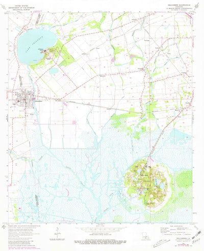 United States Geological Survey Delcambre, LA (1963, 24000-Scale) digital map