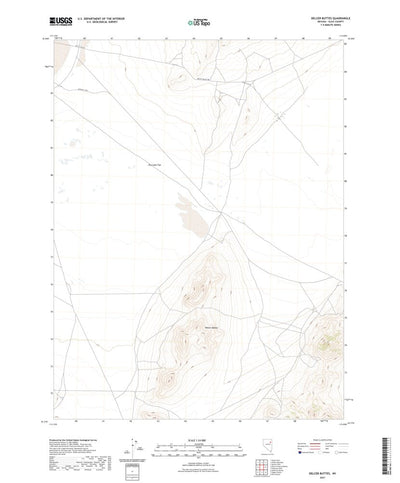 United States Geological Survey Delcer Buttes, NV (2021, 24000-Scale) digital map