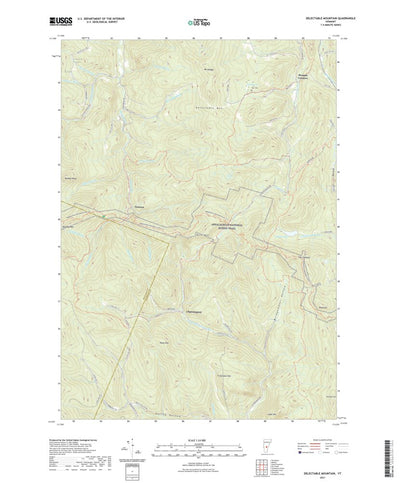 United States Geological Survey Delectable Mountain, VT (2021, 24000-Scale) digital map