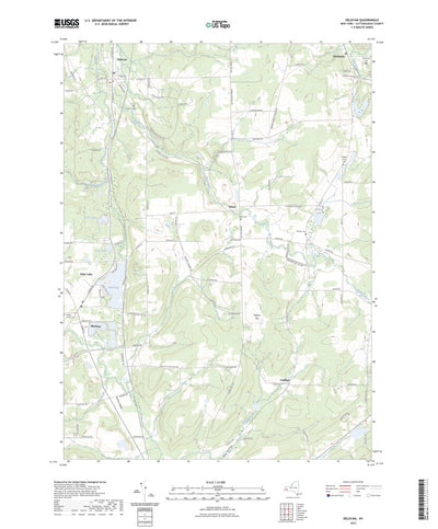 United States Geological Survey Delevan, NY (2023, 24000-Scale) digital map