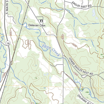 United States Geological Survey Delevan, NY (2023, 24000-Scale) digital map