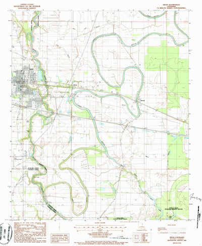 United States Geological Survey Delhi, LA (1986, 24000-Scale) digital map