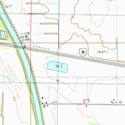 United States Geological Survey Delhi, LA (1986, 24000-Scale) digital map