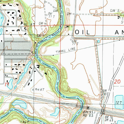 United States Geological Survey Delhi, LA (1986, 24000-Scale) digital map
